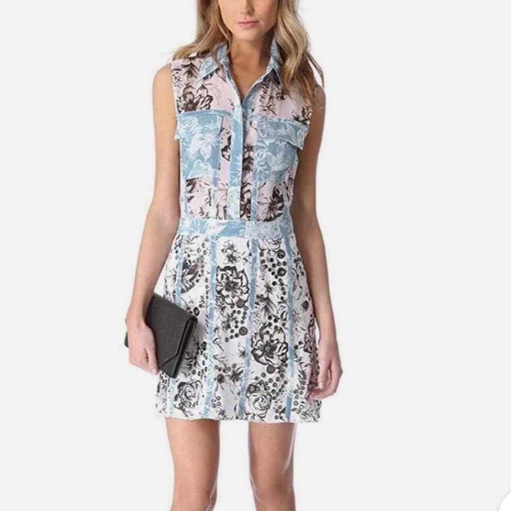 3.1 Phillip Lim Floral Eyelet Grommet Shirt Dress